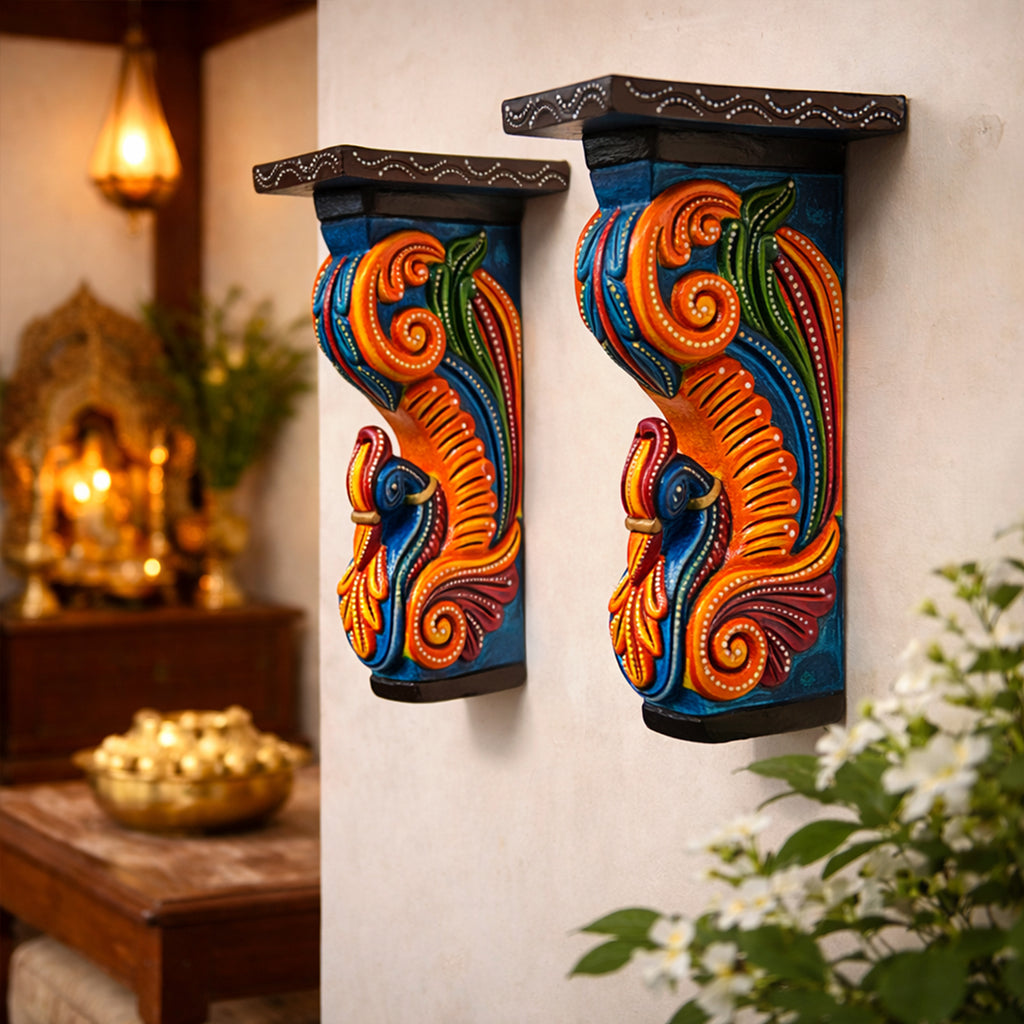MehPriya Peacock Corbel Bracket