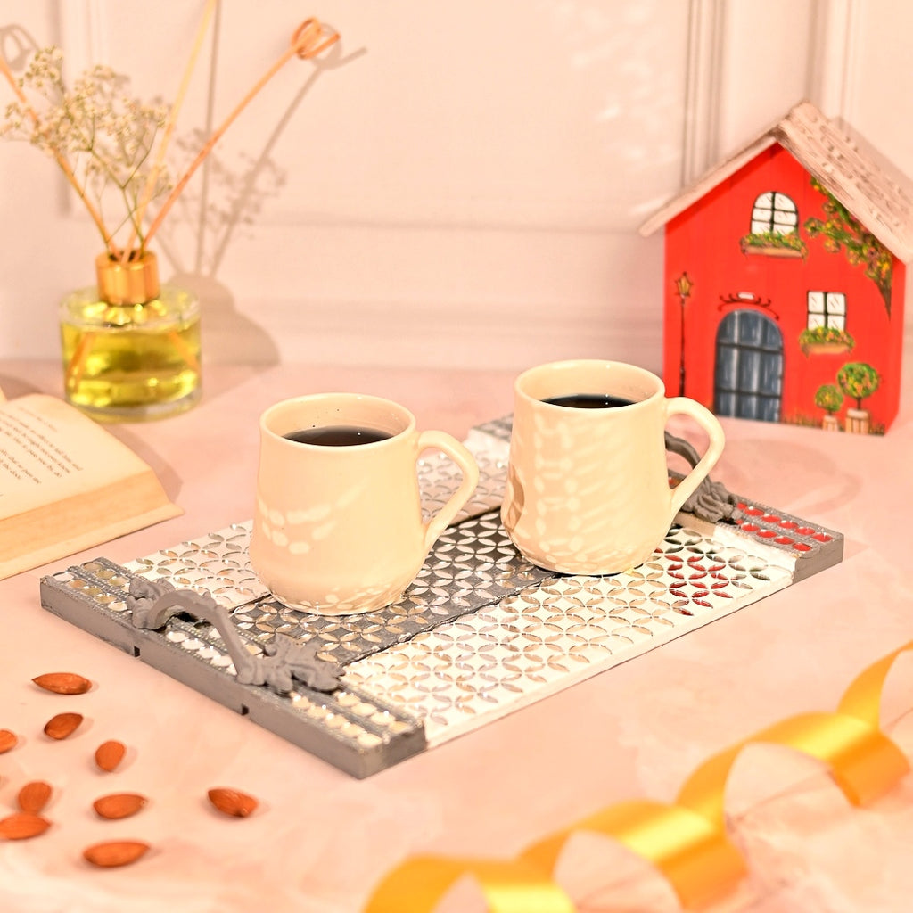 Stripped Lippan Art Tray Chakori