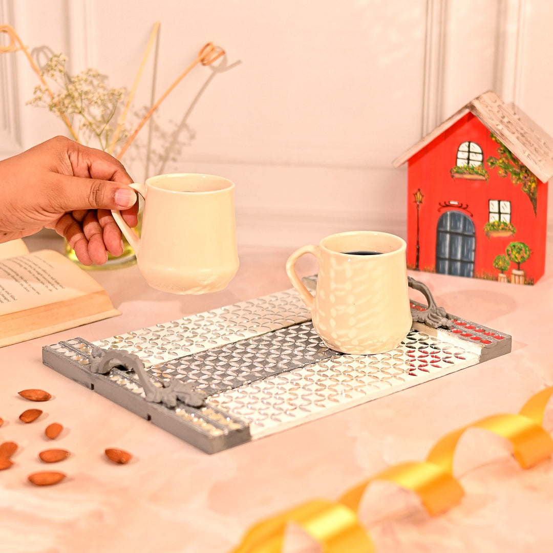 Stripped Lippan Art Tray Chakori