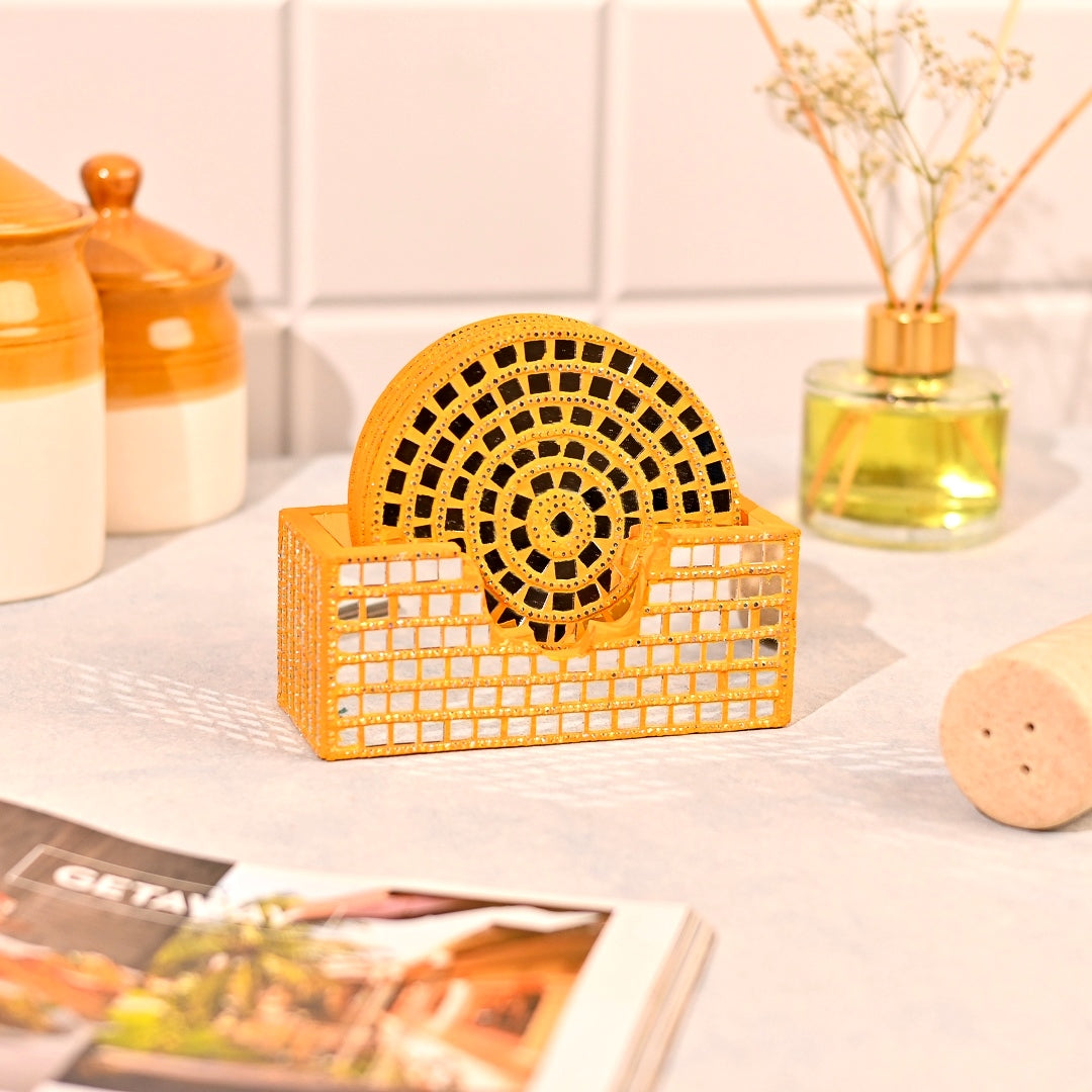 Coasters Set with Stand Surya