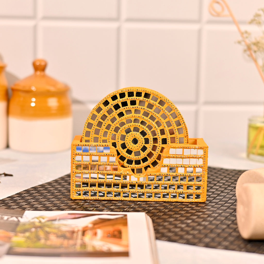 Coasters Set with Stand Surya