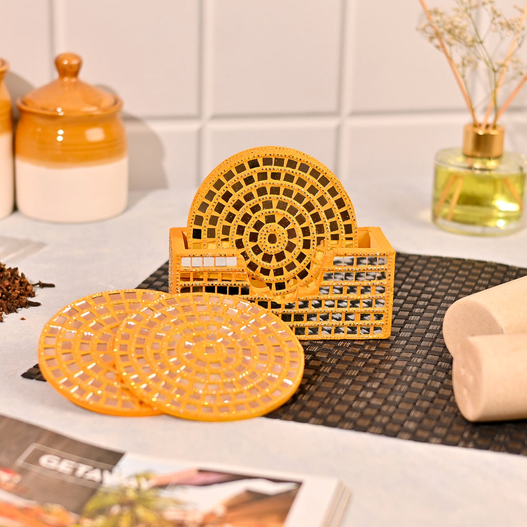 Coasters Set with Stand Surya