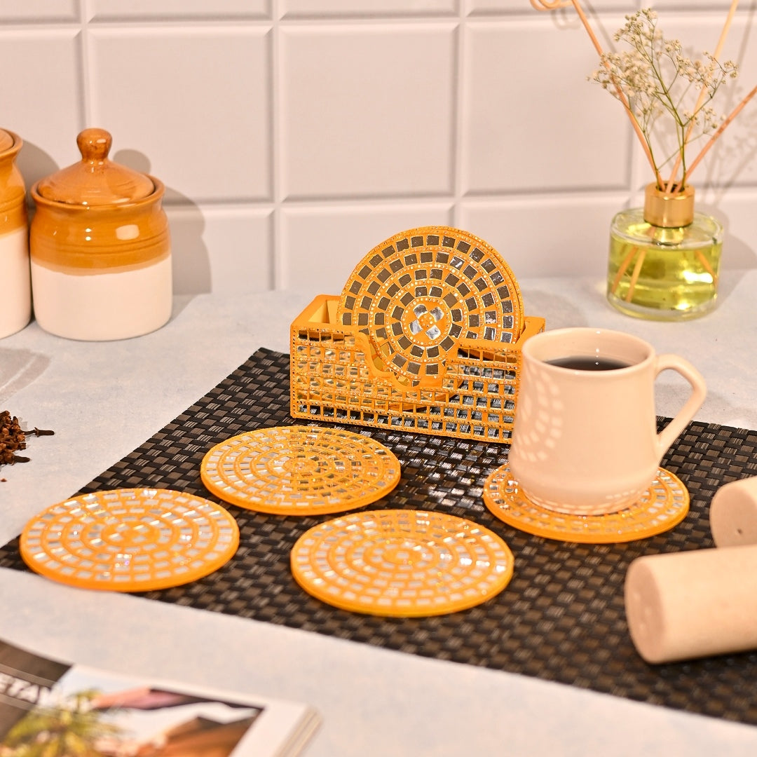 Coasters Set with Stand Surya