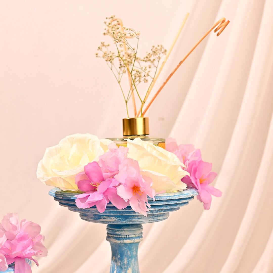 Vintage Platters For Floral Arrangements and Candles