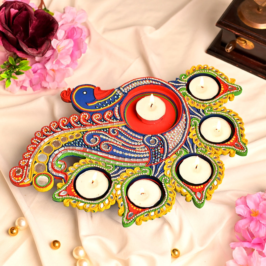 Mayura Deepdaan T Light Holder