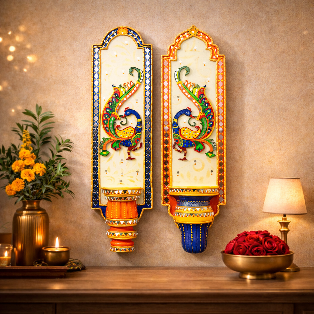 Shriyam Wall Panel Peacock