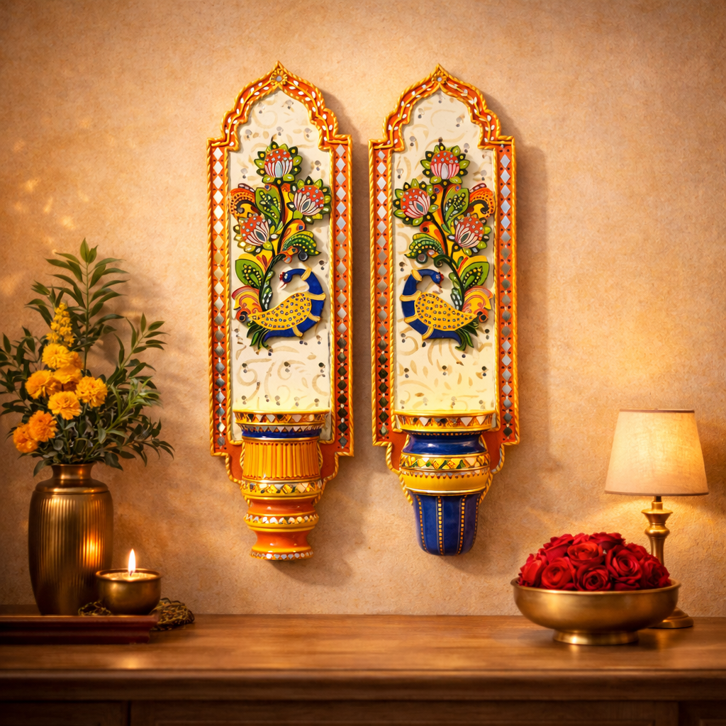 Shriyam Wall Panel Peacock