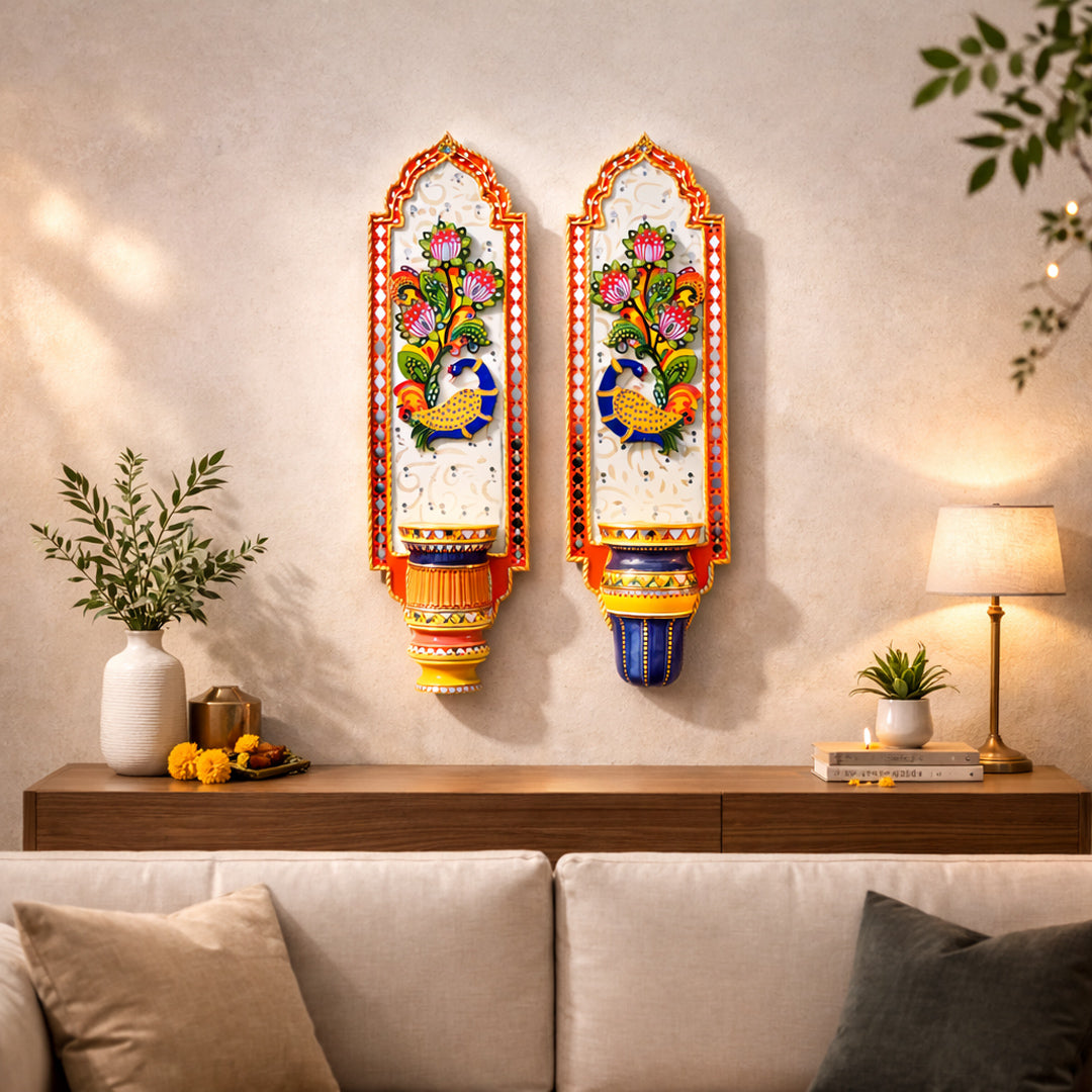 Shriyam Wall Panel Peacock