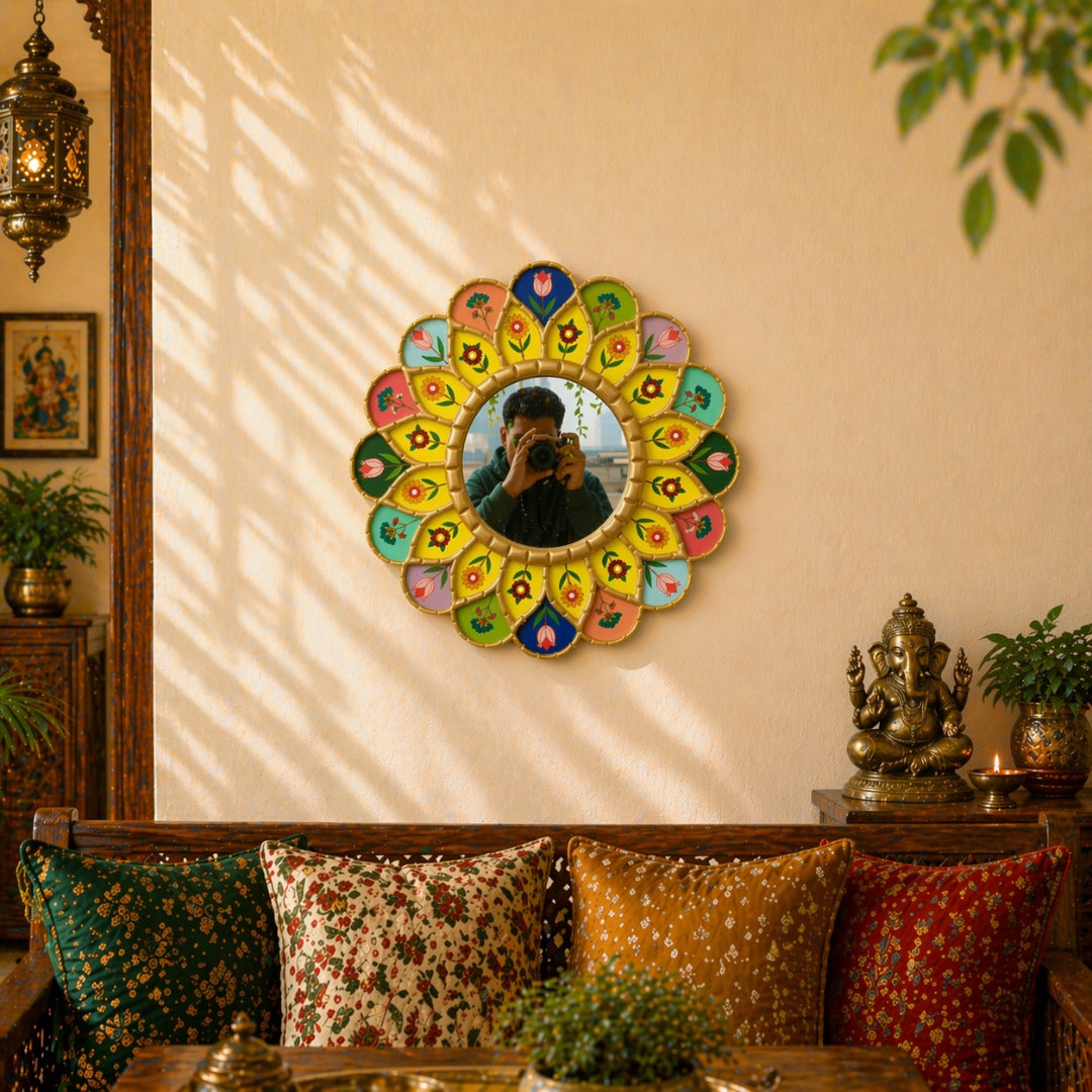 Floral Mirror Wall Décor B Classic