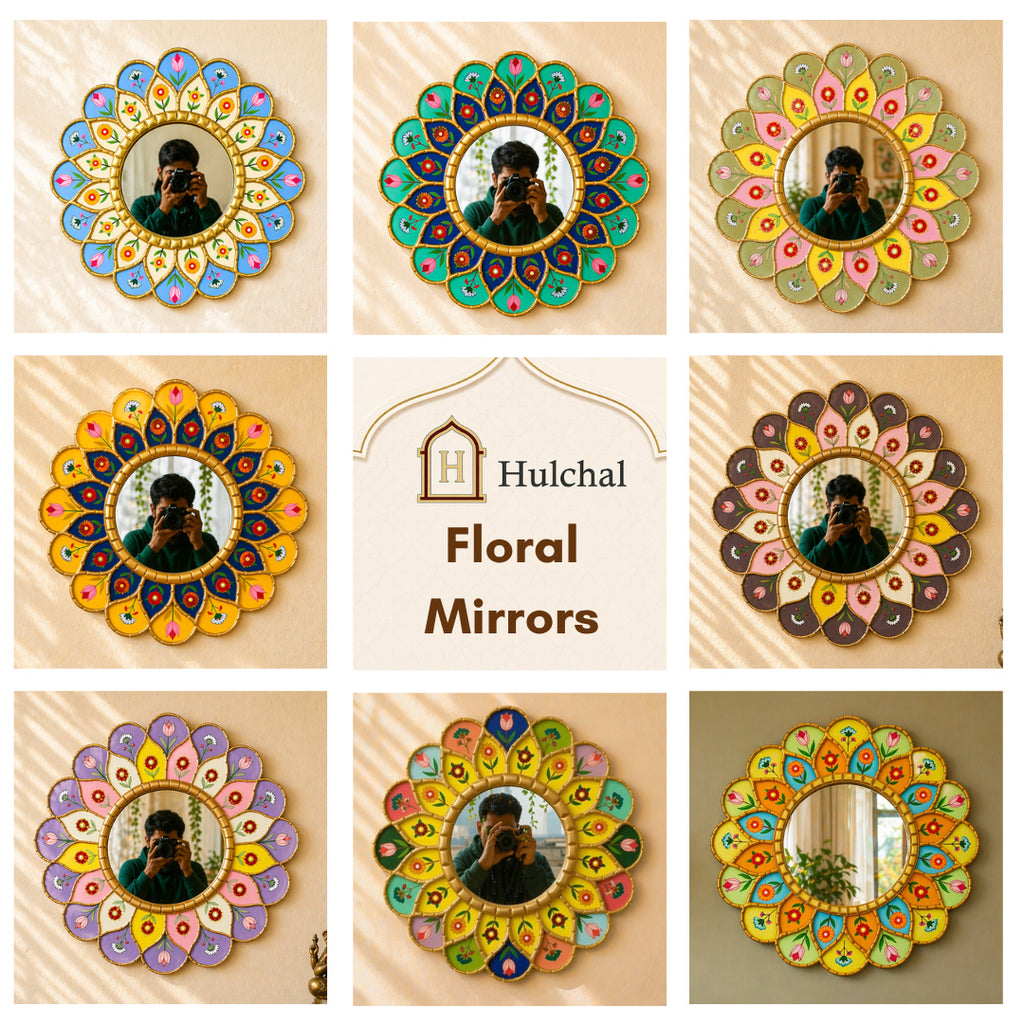 Floral Mirror Wall Décor B Collage