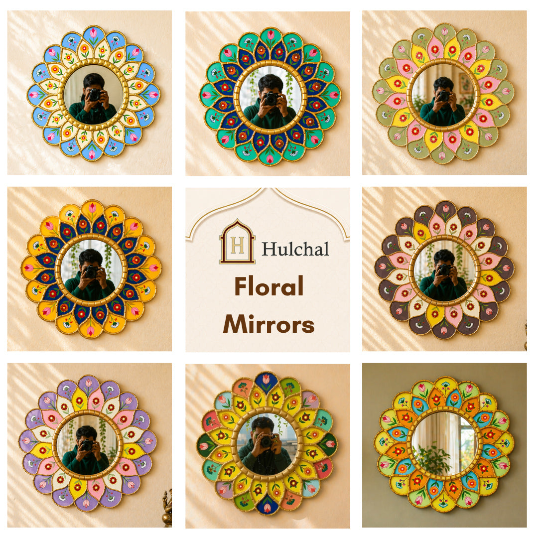 Floral Mirror Wall Décor B Collage