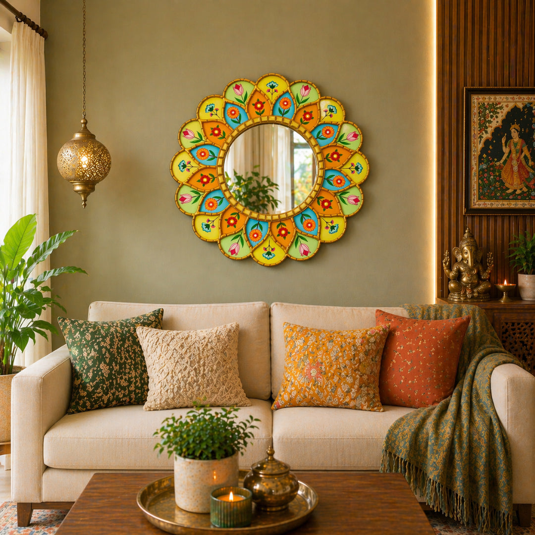 Floral Mirror Wall Décor B Graceful