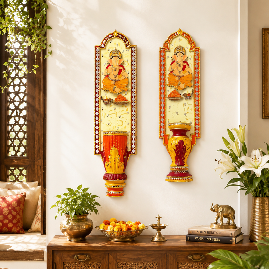 Shriyam Wall Panel Gajananam Pair