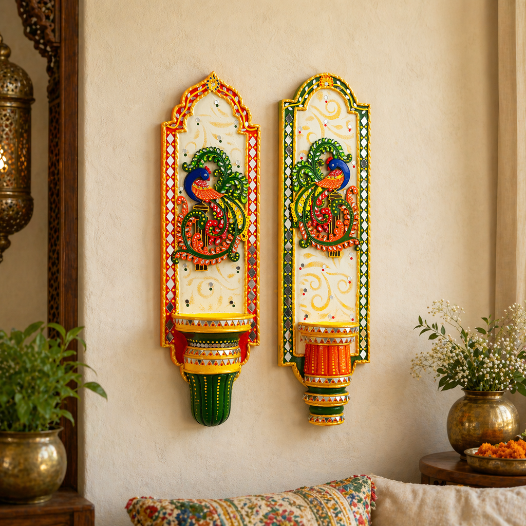 Shriyam Wall Panel Peacock