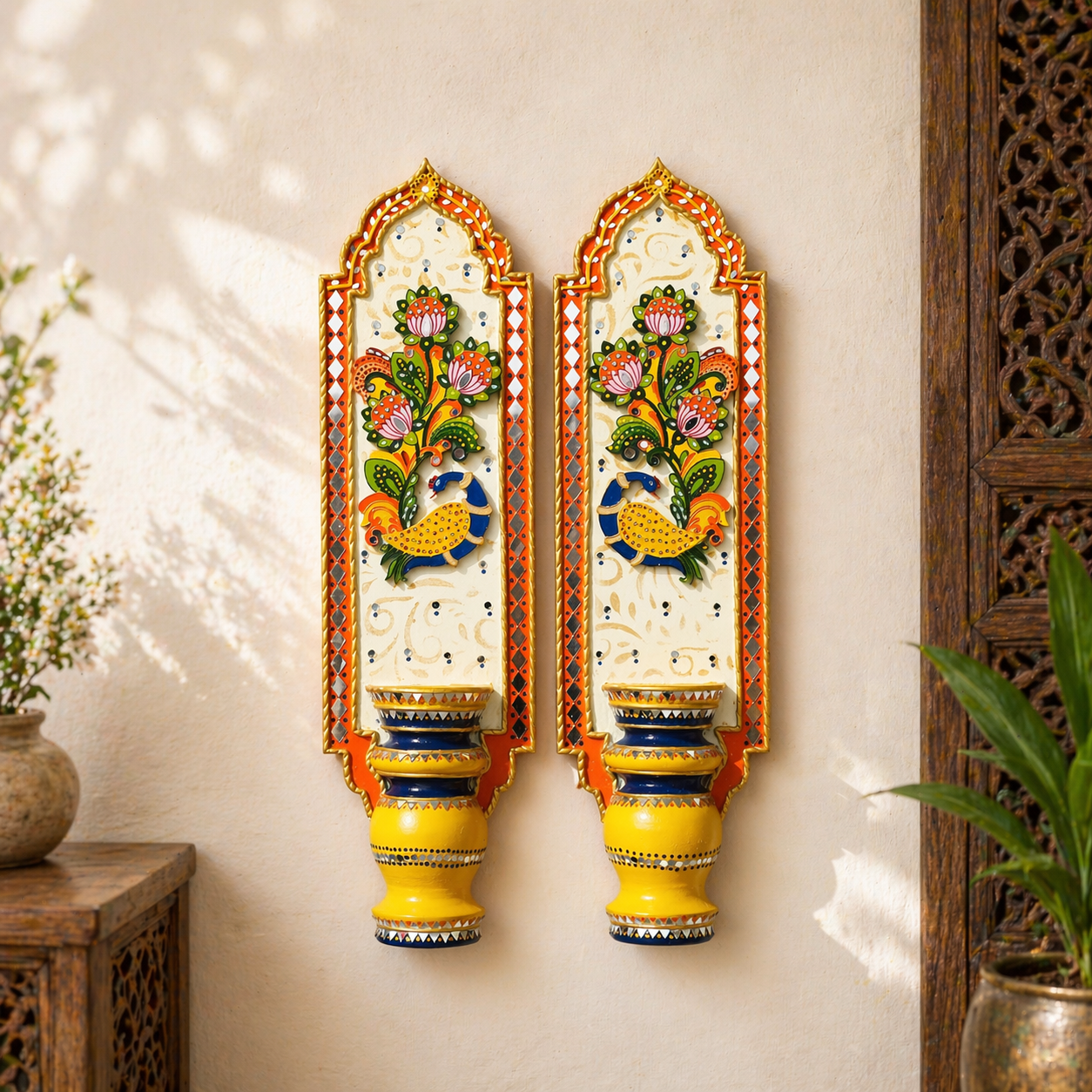 Shriyam Wall Panel Peacock