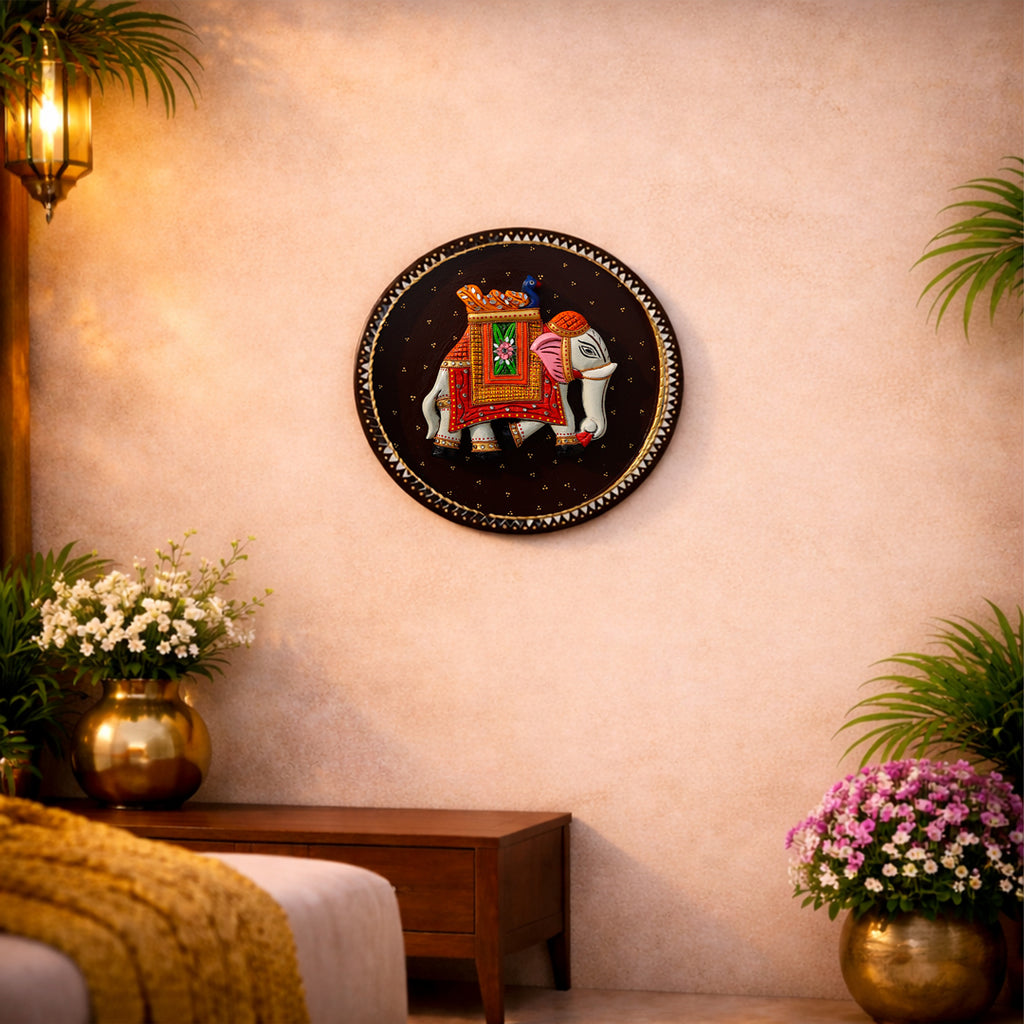 Heritage_Motif_Wall_Plate_Elephant
