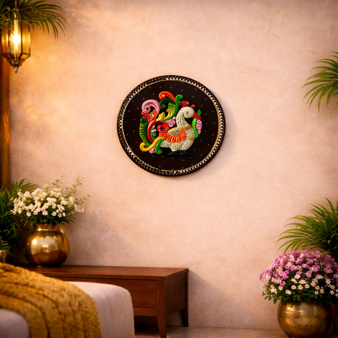 Heritage_Motif_Wall_Plate_ Peacock
