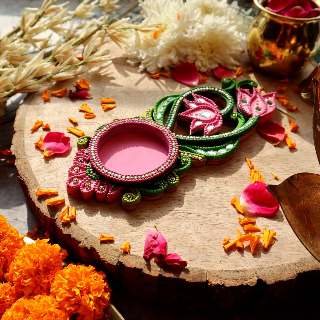 Tamras Tea Light Candle Holder Diya