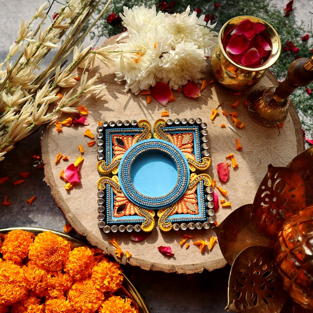 Mauktik Tea Light Candle Holder Diya