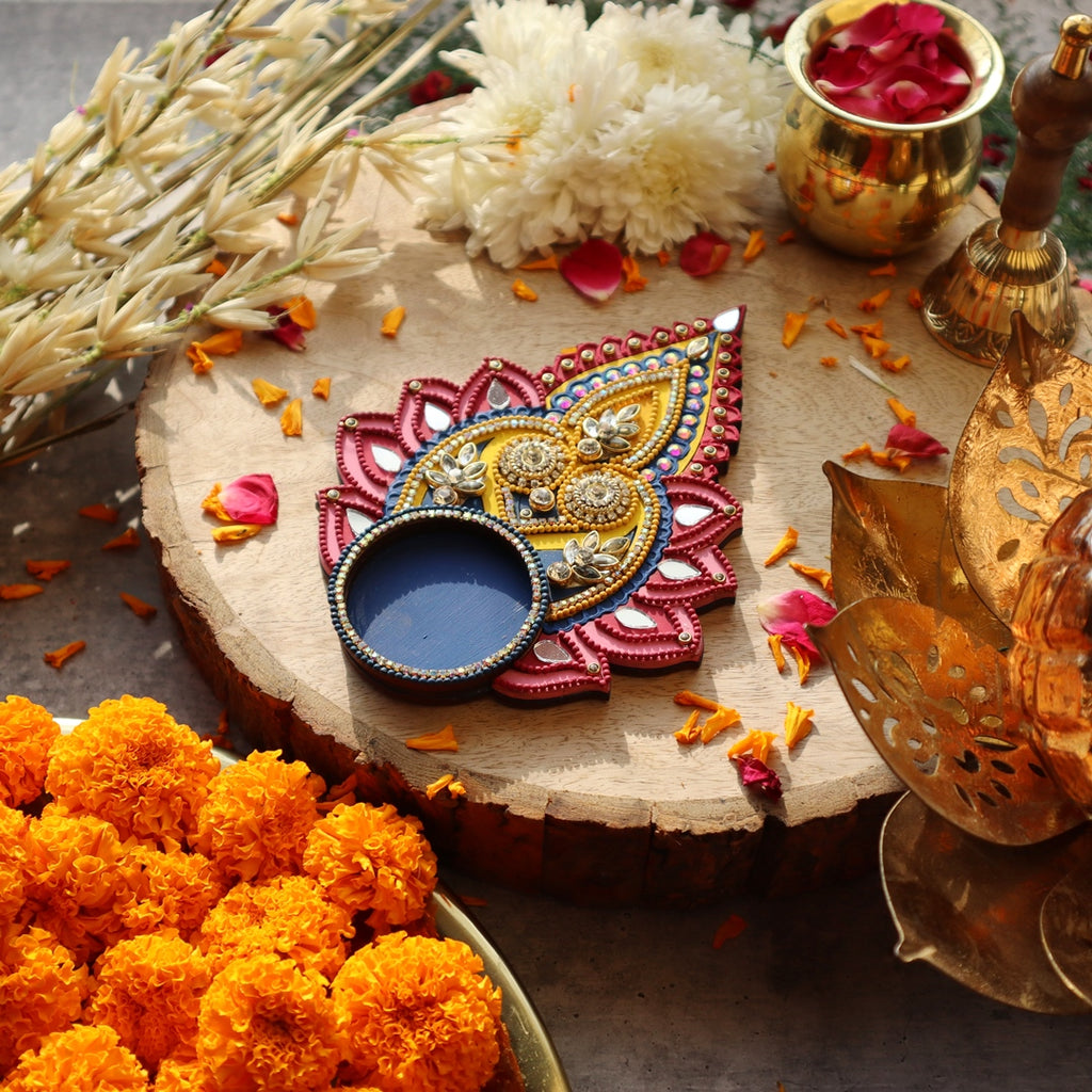 Tea Light Candle Holder Diya Tarunam