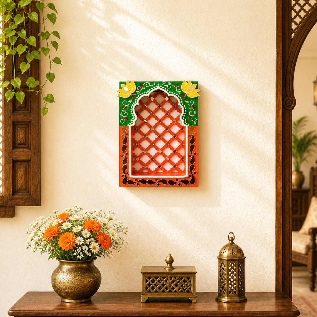 Royal Jali Jharokha Yellow & Oranges Series