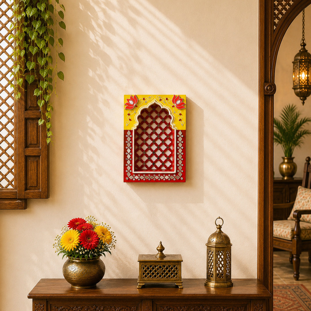 Royal Jali Jharokha Reds & Browns Series