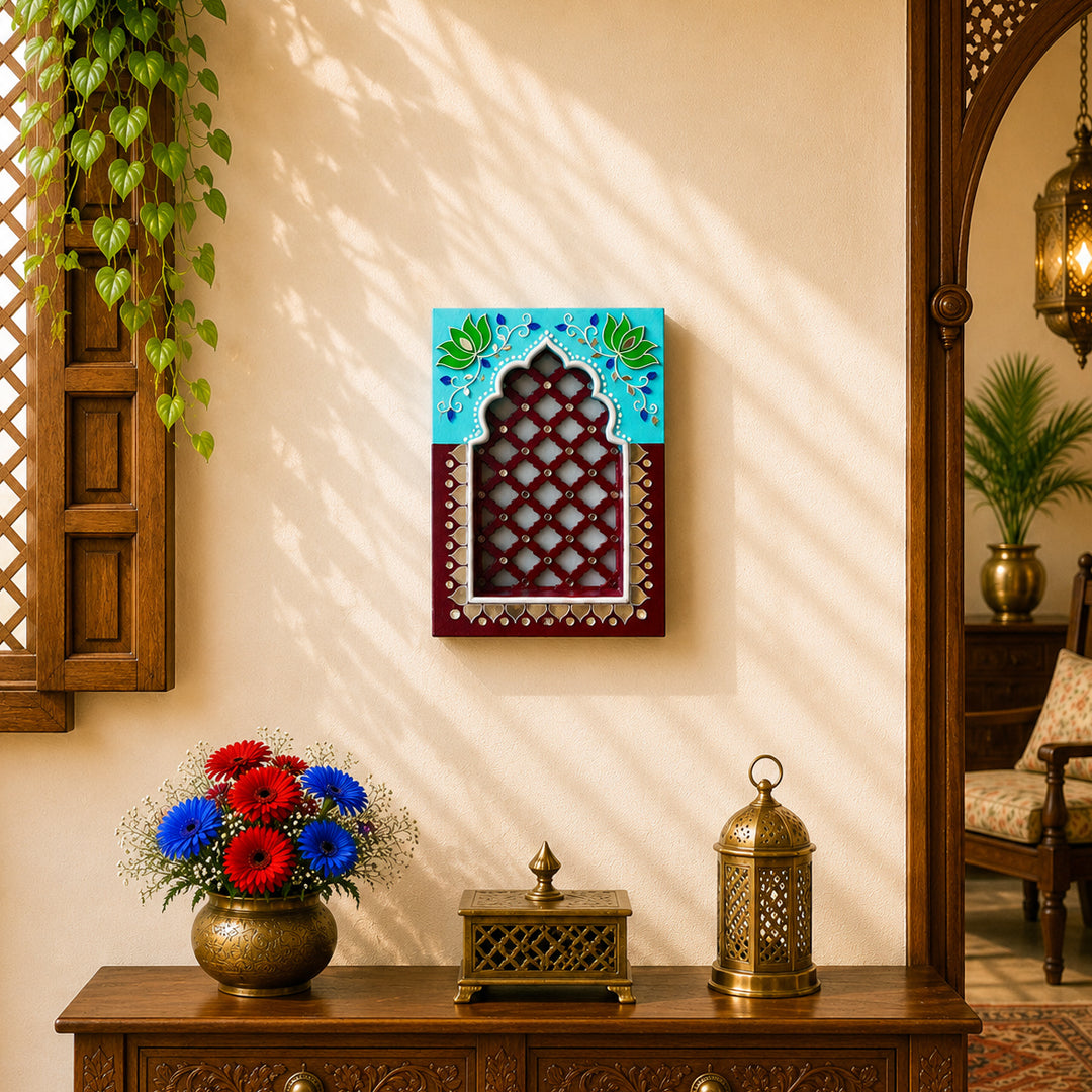 Royal Jali Jharokha Reds & Browns Series