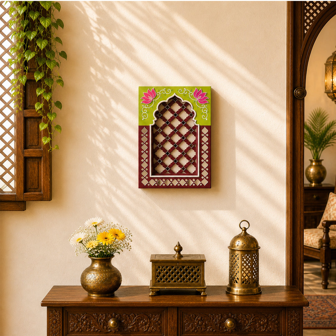 Royal Jali Jharokha Reds & Browns Series