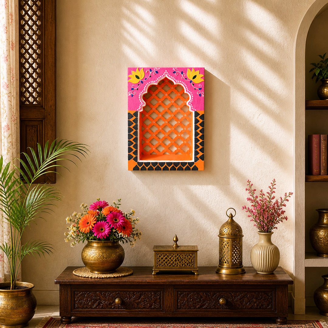 Royal Jali Jharokha Yellow & Oranges Series