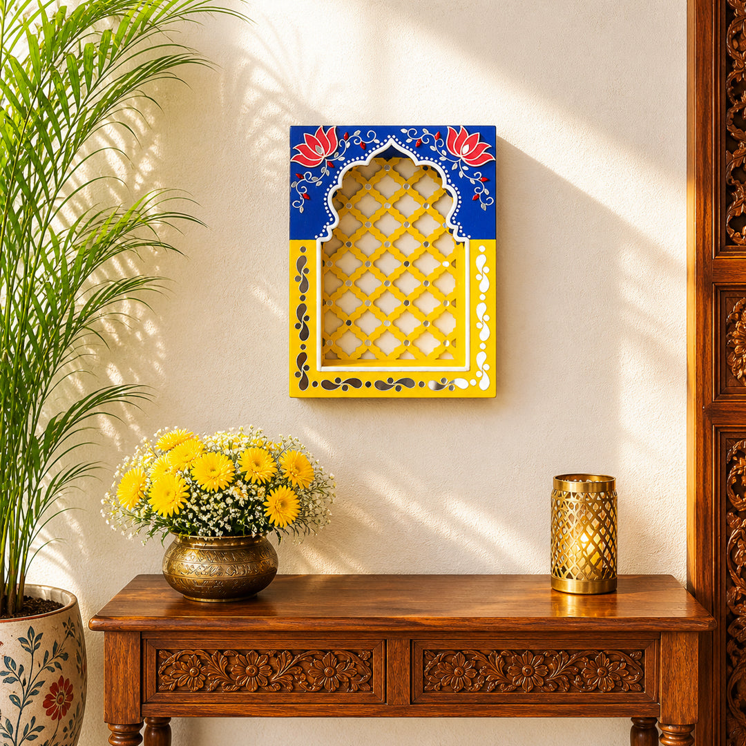 Royal Jali Jharokha Yellow & Oranges Series