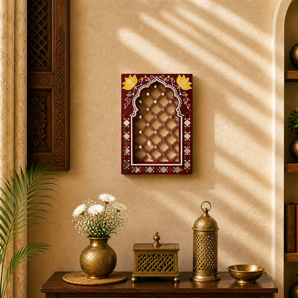 Royal Jali Jharokha Single Warm Colors Series