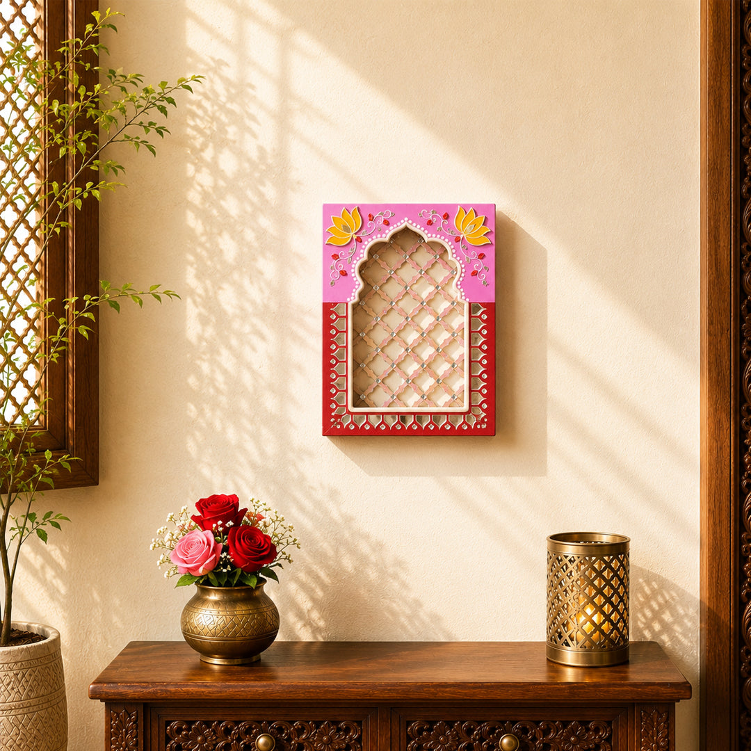 Royal Jali Jharokha Reds & Browns Series