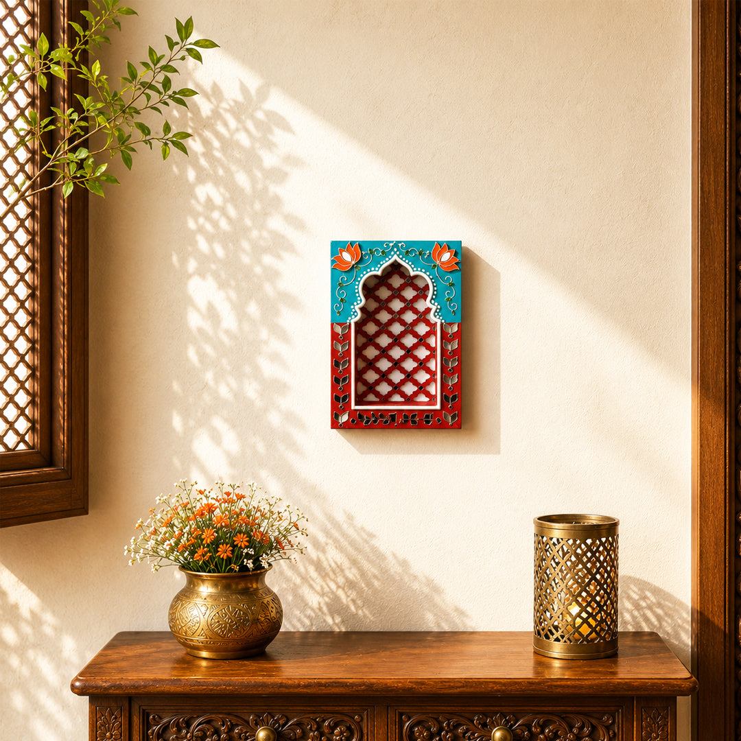 Royal Jali Jharokha Reds & Browns Series