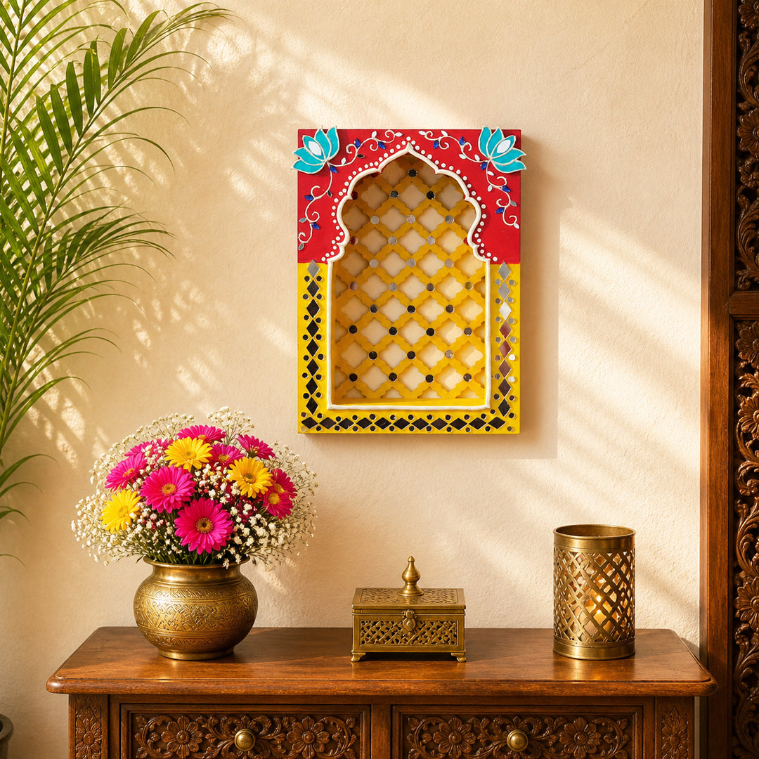 Royal Jali Jharokha Yellow & Oranges Series
