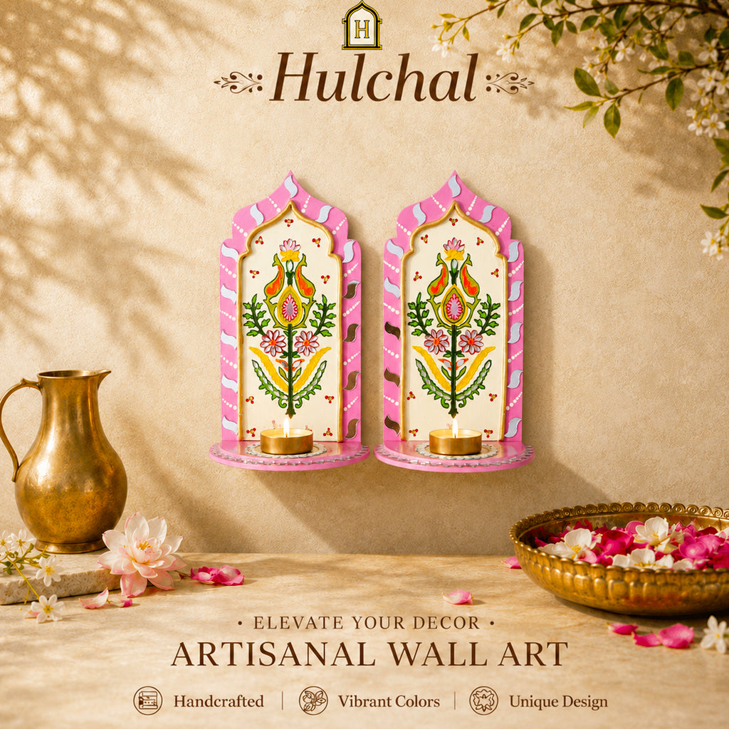 Motif Jharokha T Light Holder Single Color Border
