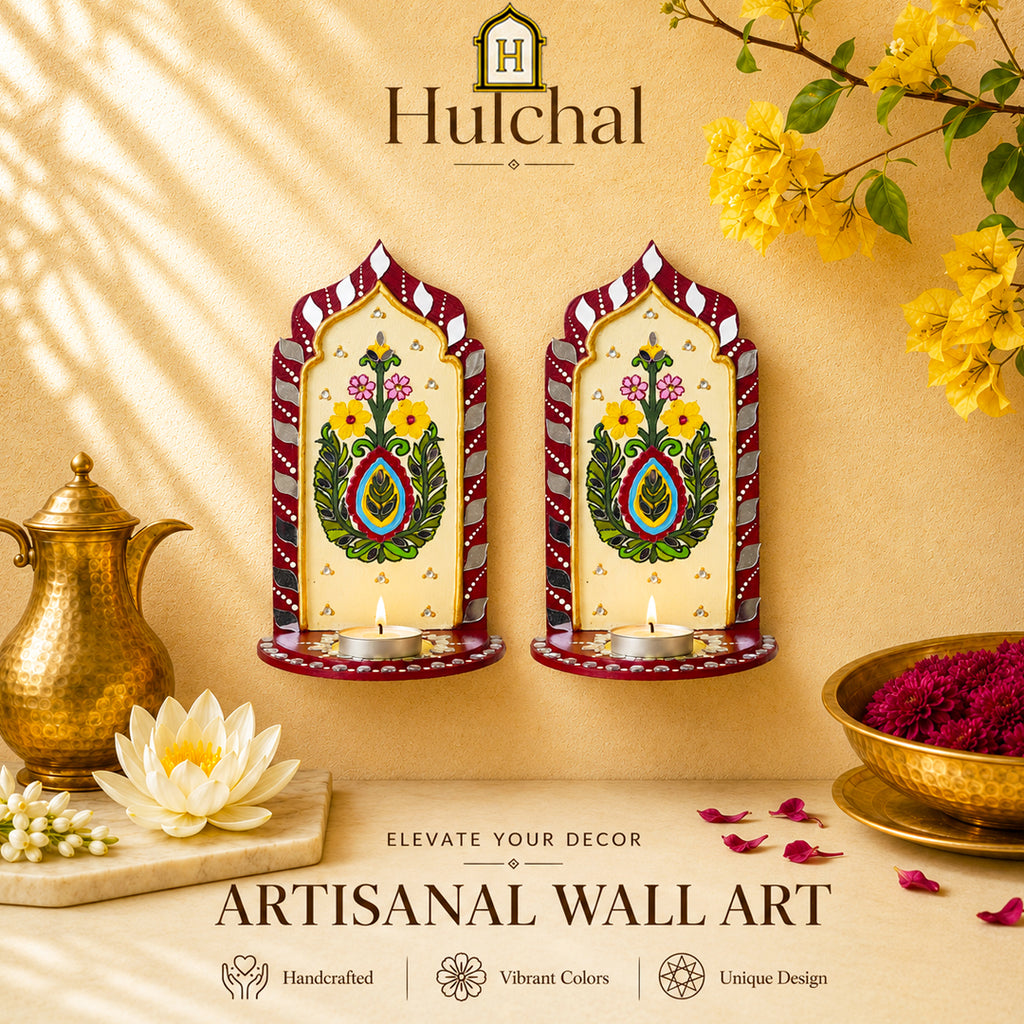 Motif Jharokha T Light Holder Single Color Border