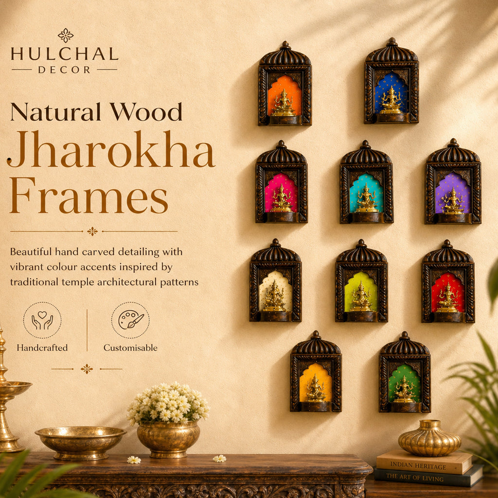 Natural wood jharokha Set