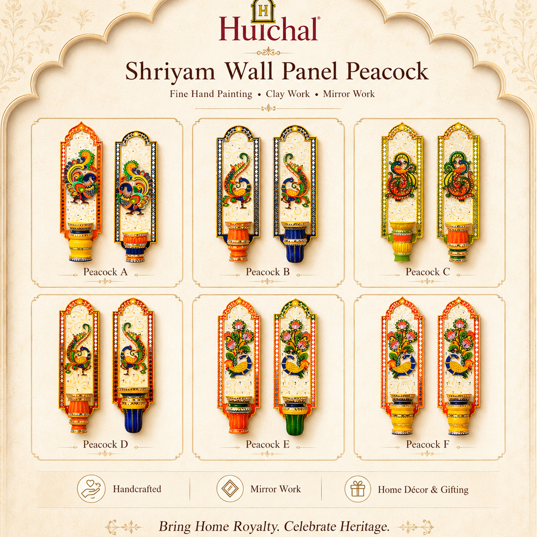 Shriyam Wall Panel Peacock Pair