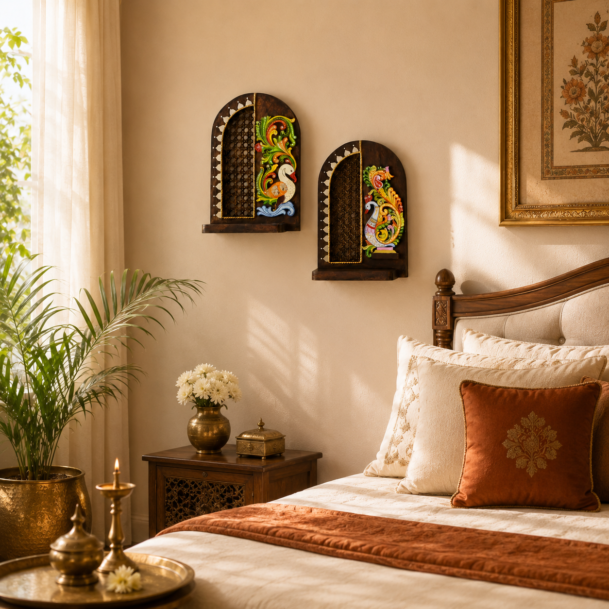 Rattan Arch Shelf - Pragun