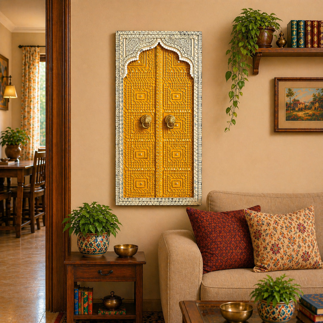 Rajdwar Jharokha Frame Yellow
