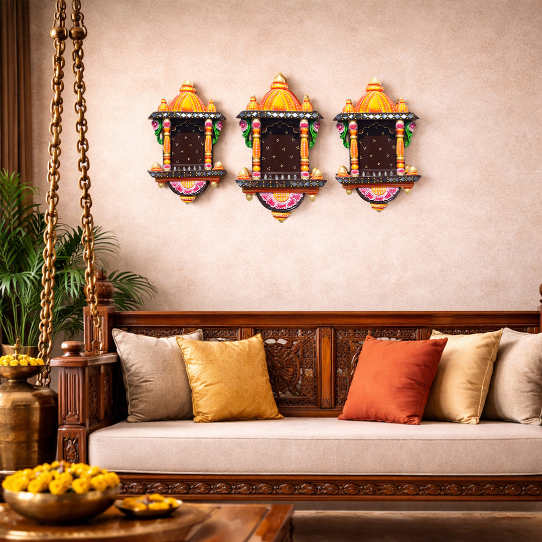 Royal Jharokha Wall Trio