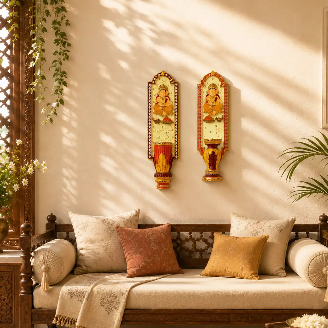Shriyam Wall Panel Gajananam Pair