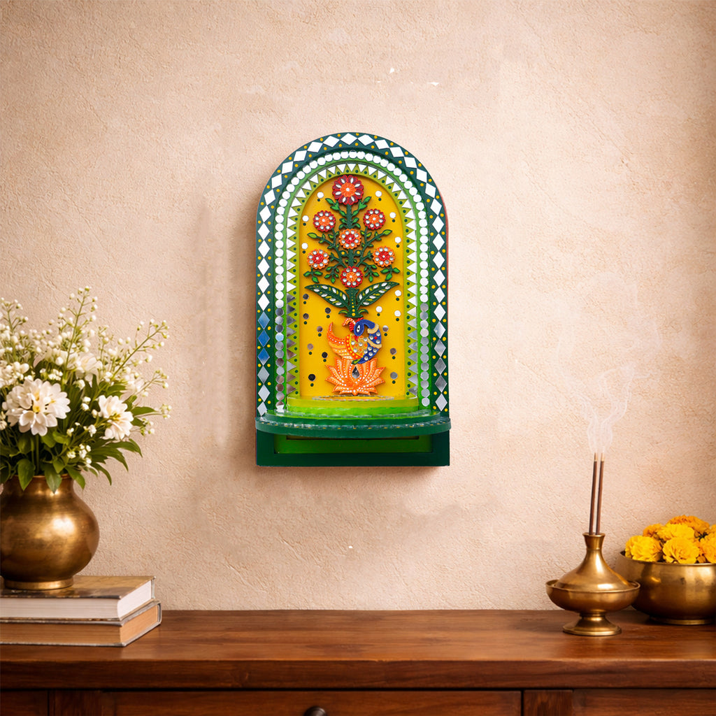 Tea_Light_Holder-Green-Elegant_Living_Scene