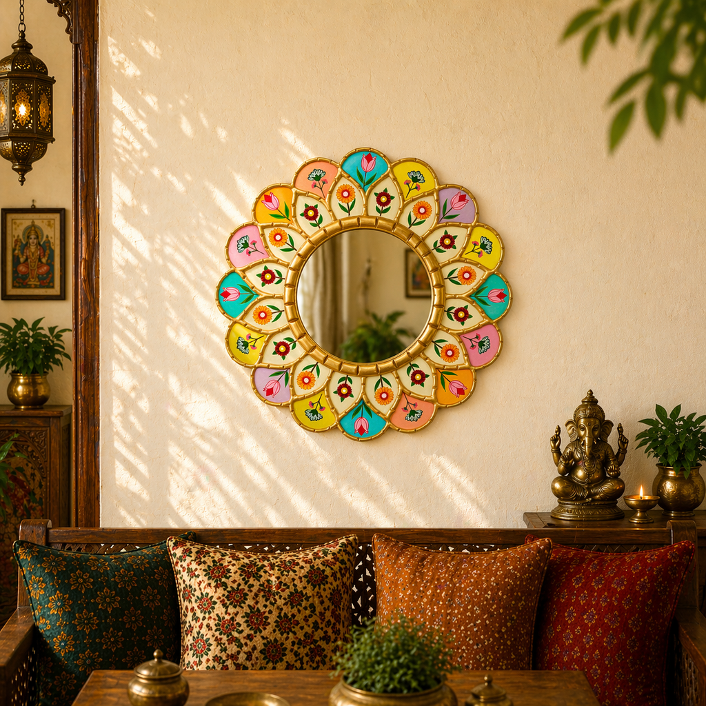 Floral Mirror Wall Décor A