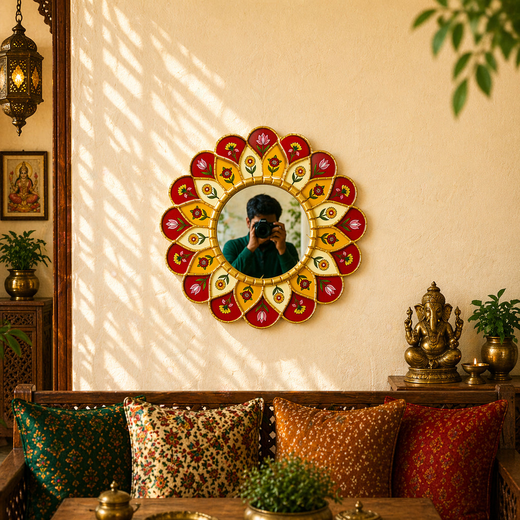 Floral Mirror Wall Décor A