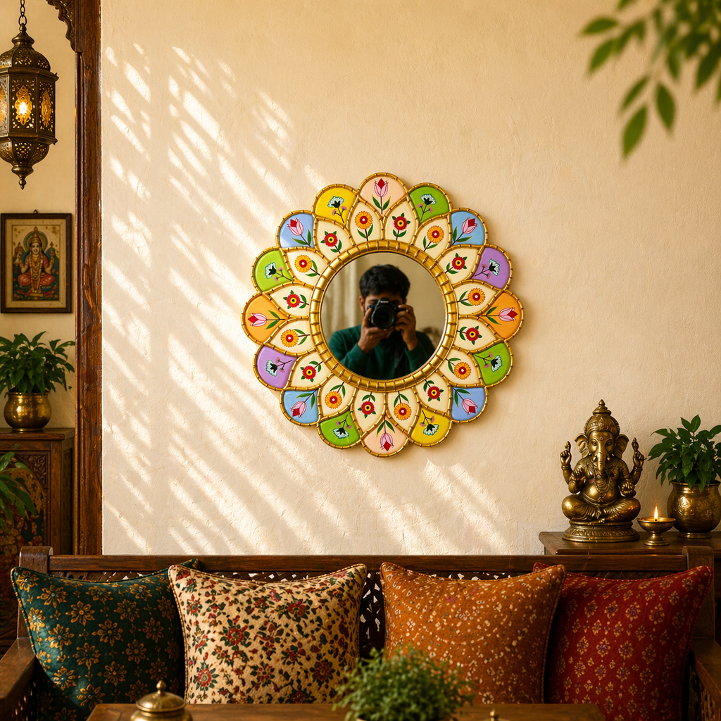 Floral Mirror Wall Décor A