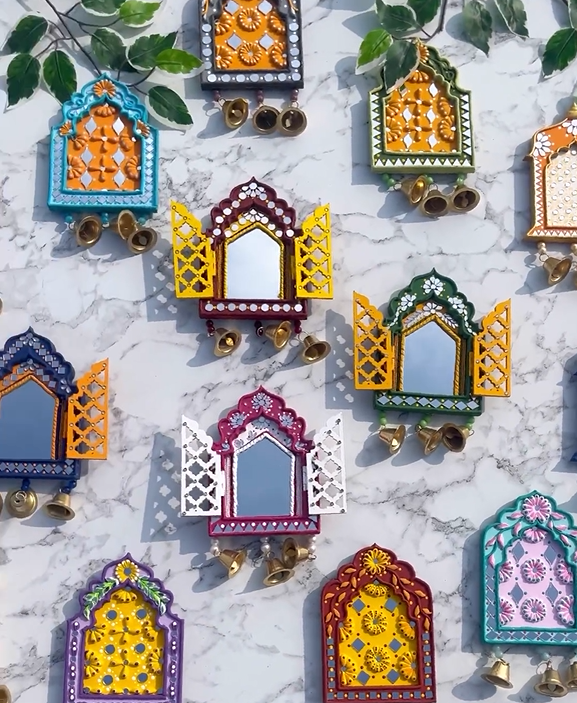 Mixed Color and Pattern Rajwadi Mini Jharokha Sets